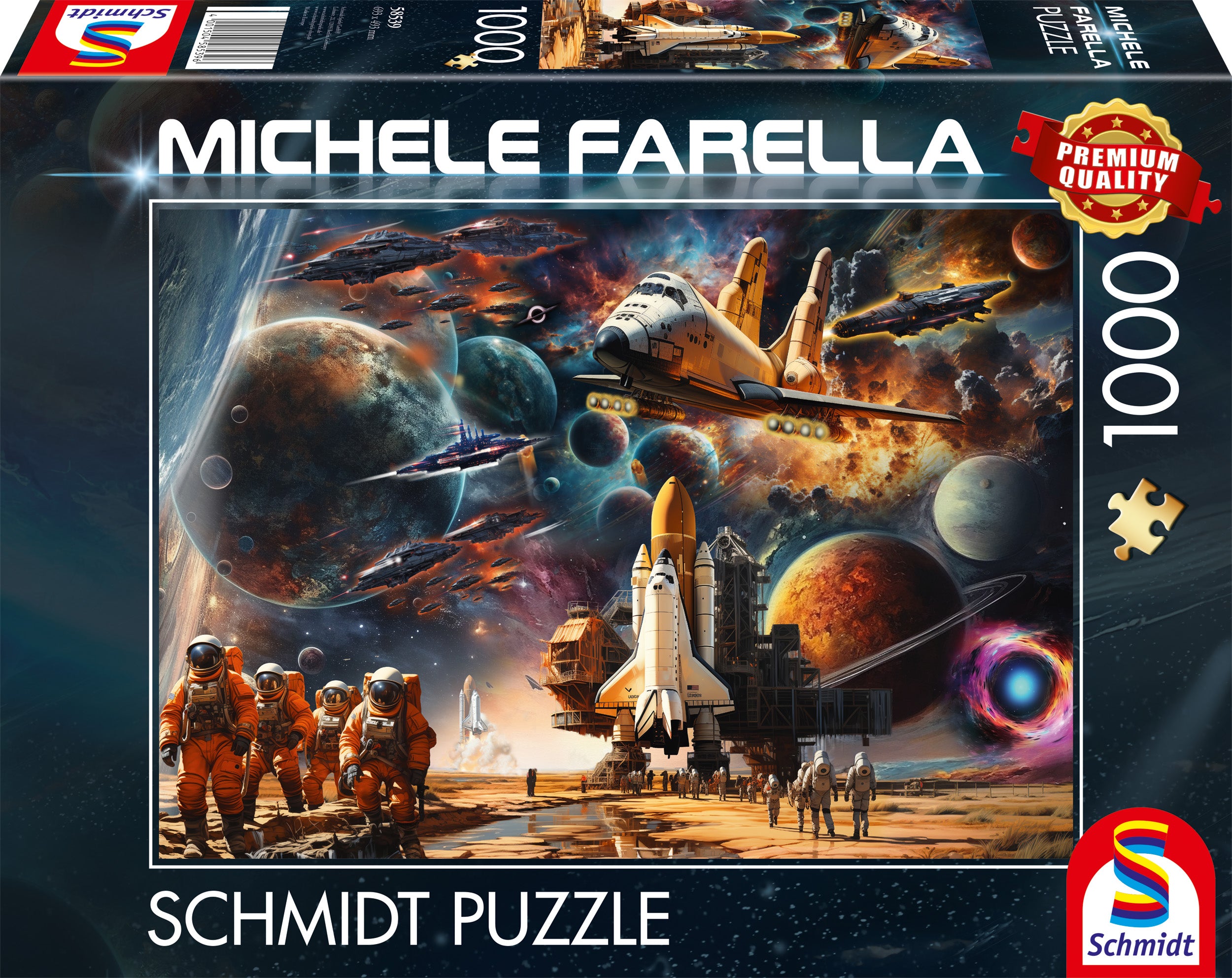The Fascination of Space Travel by Michele Farella – 1000 Piece Jigsaw Puzzle (Shmidt)