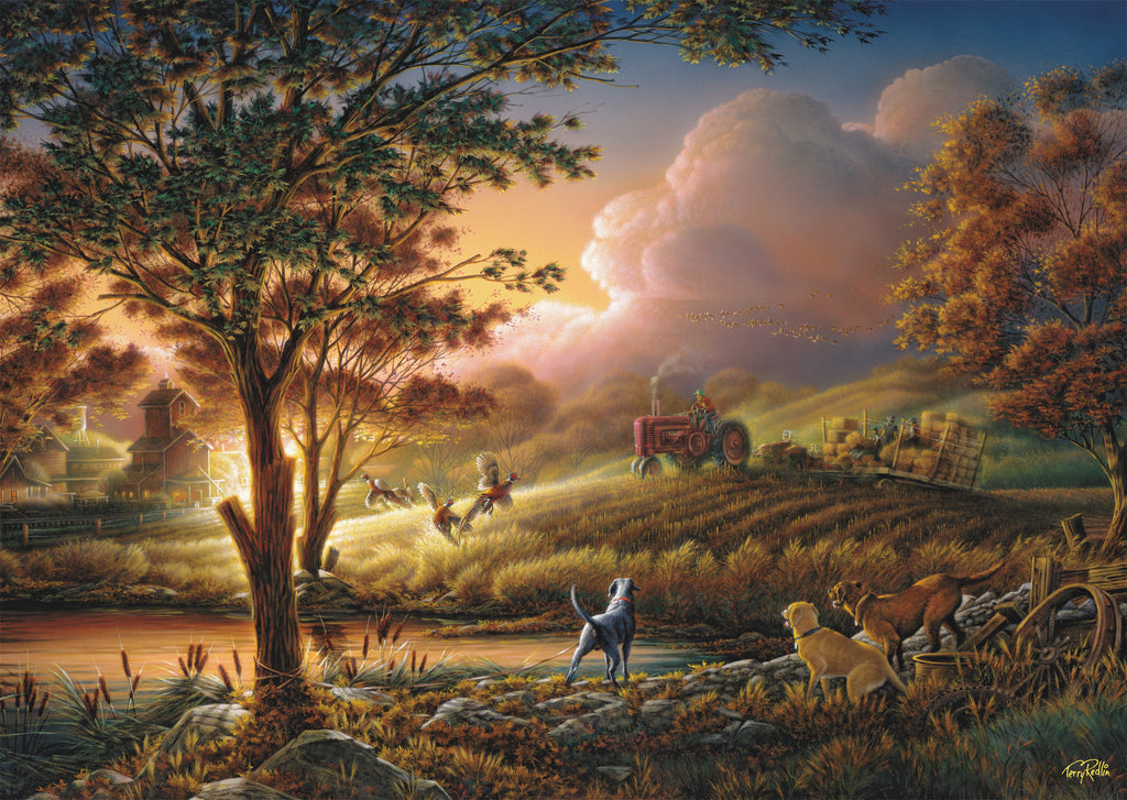 Sun Gold over Ripe Fields by Terry Redlin – 1000 Piece Jigsaw Puzzle (Shmidt)