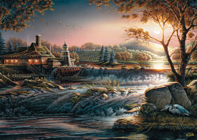 Lights in the Wilderness by Terry Redlin – 1000 Piece Jigsaw Puzzle (Shmidt)