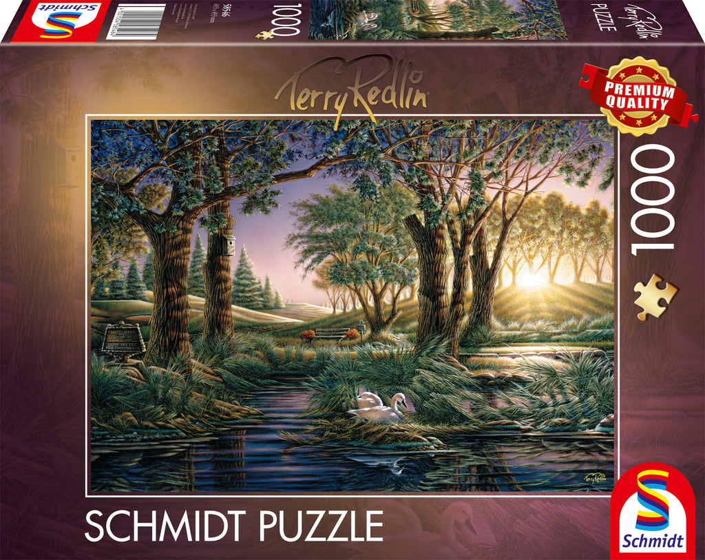 Morning Magic at the Pond by Terry Redlin – 1000 Piece Jigsaw Puzzle (Shmidt)