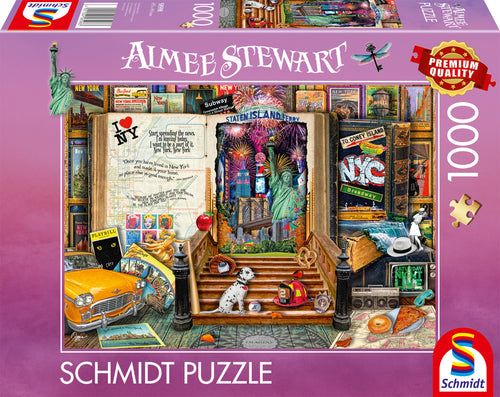 Memories of New York by Aimee Stewart - 1000 Piece Jigsaw Puzzle (Schmidt) - Completed Puzzle