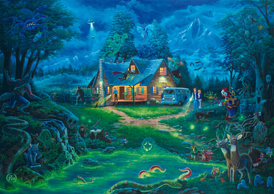 The Haunted House by Zac Kinkade - 1000 Piece Jigsaw Puzzle (Schmidt)