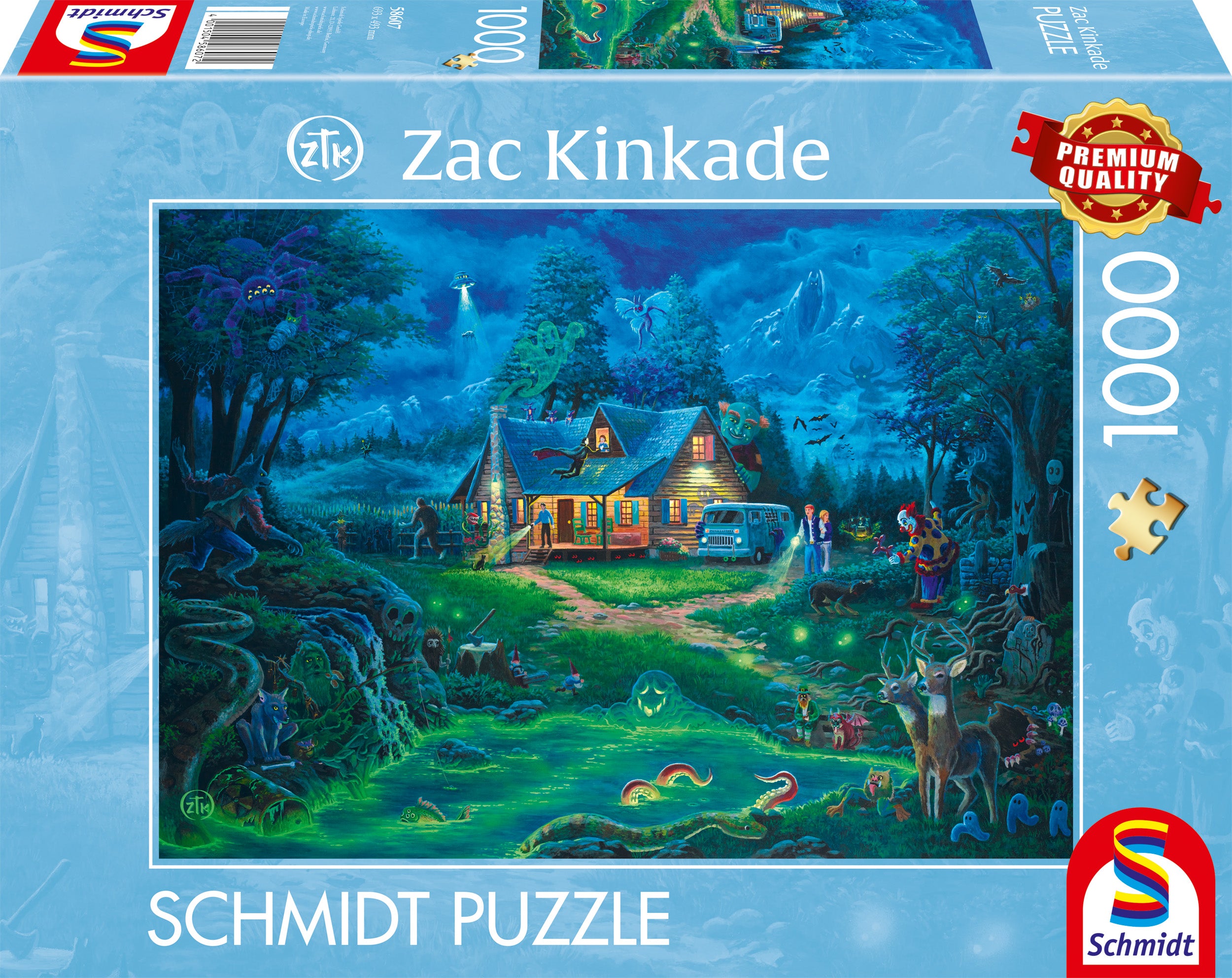 The Haunted House by Zac Kinkade - 1000 Piece Jigsaw Puzzle (Schmidt)