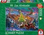Santa’s North Pole by Zac Kinkade - 1000 Piece Jigsaw Puzzle (Schmidt)