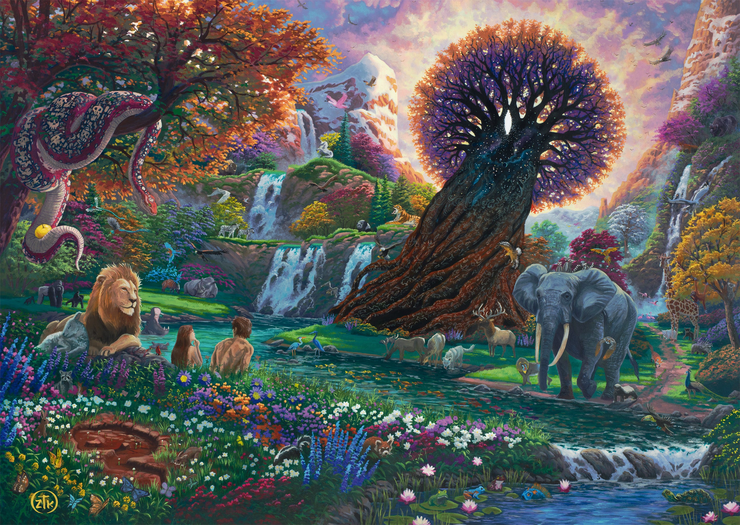 White Mountain Puzzles O Night Divine 1000 piece puzzle White Mountain Puzzles O Night Divine 1000 piece puzzle
