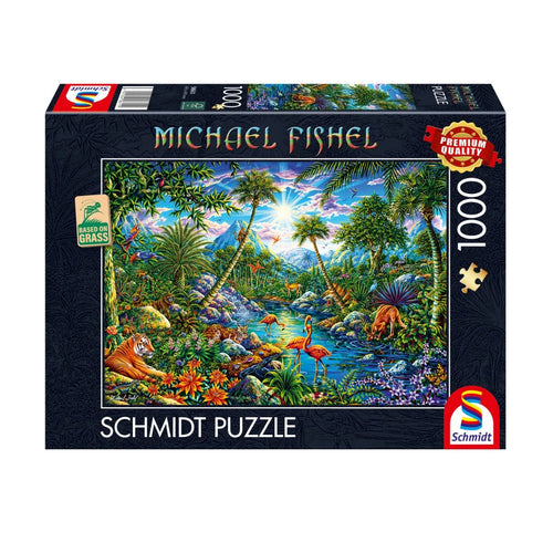 Island Paradise by Michael Fishel - 1000 Piece Jigsaw Puzzle (Schmidt Puzzle)