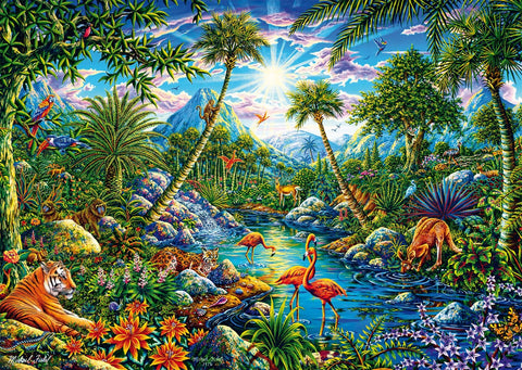 Island Paradise by Michael Fishel - 1000 Piece Jigsaw Puzzle (Schmidt Puzzle)