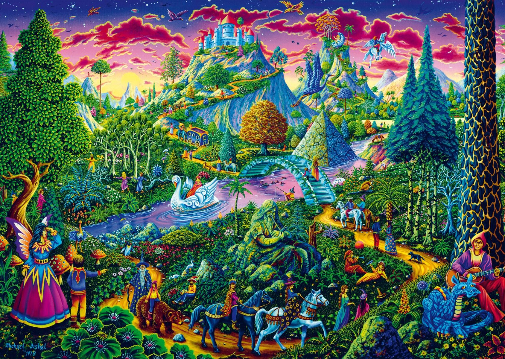 Fantastic Fairytale World by Michael Fishel - 1000 Piece Jigsaw Puzzle (Schmidt)