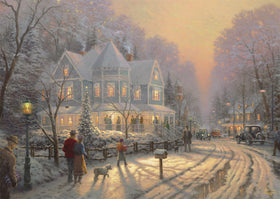A Holiday Gathering by Thomas Kinkade - 1000 Piece Jigsaw Puzzle (Schmidt)