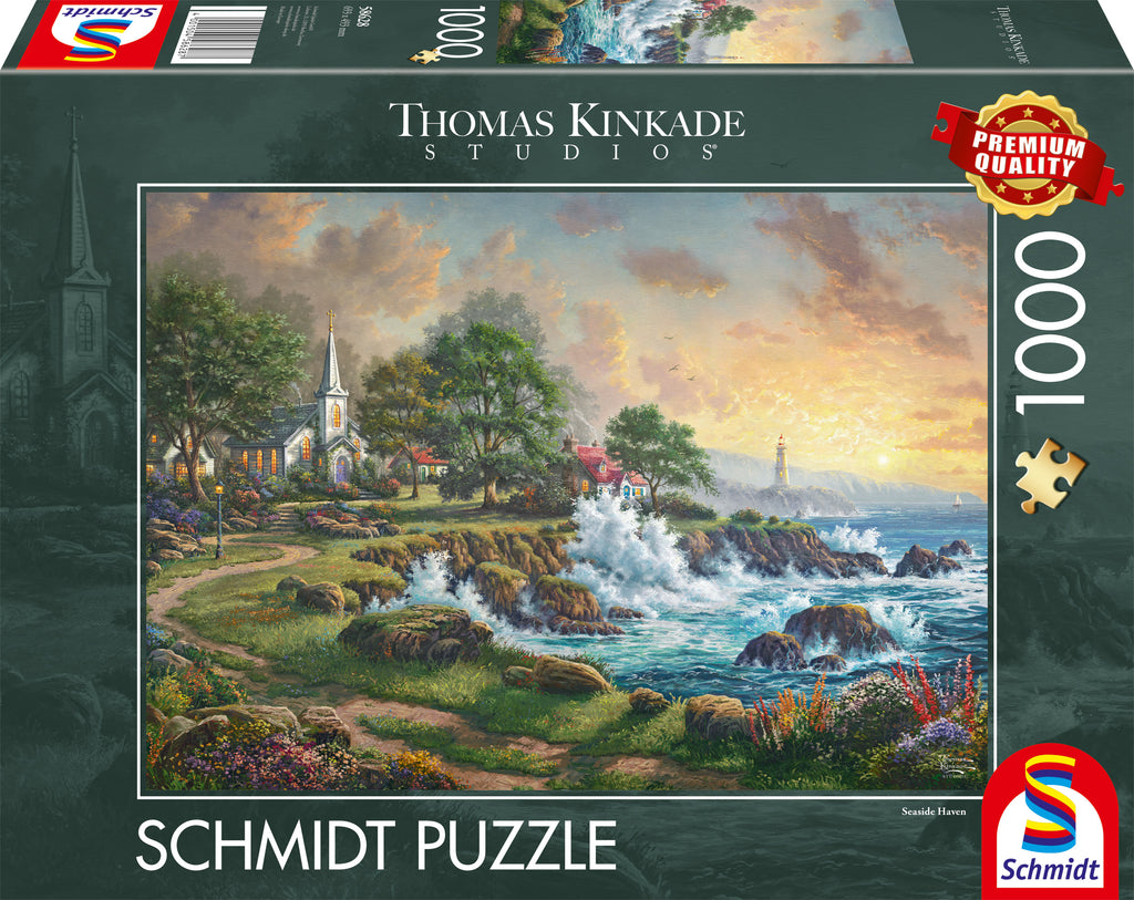 Seaside Haven by Thomas Kinkade - 1000 Piece Jigsaw Puzzle (Schmidt)