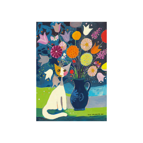 White Cat by Rosina Wachtmeister - 1000 Piece Jigsaw Puzzle (Schmidt Puzzle)