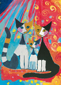 Happy Cat Family by Rosina Wachtmeister - 1000 Piece Jigsaw Puzzle (Schmidt)
