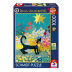 Cat In Flower Meadow by Rosina Wachtmeister - 1000 Piece Jigsaw Puzzle (Schmidt Spiele)