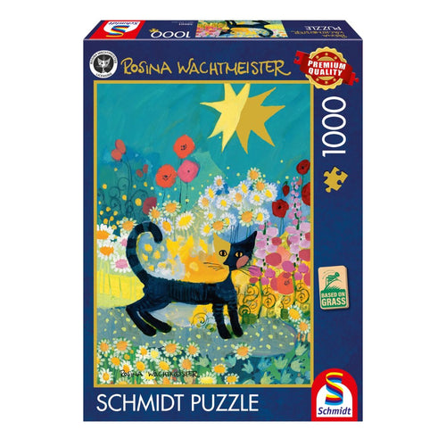 Cat In Flower Meadow by Rosina Wachtmeister - 1000 Piece Jigsaw Puzzle (Schmidt Spiele)