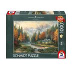 Autumn Evening by the Lake by Thomas Kinkade Studios - 1000 Piece Jigsaw Puzzle (Schmidt)
