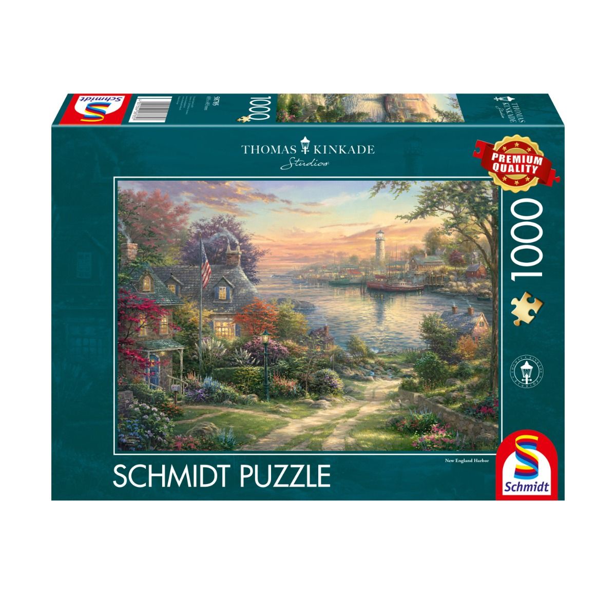 New England Harbor by Thomas Kinkade Studios - 1000 Piece Jigsaw Puzzle (Schmidt)