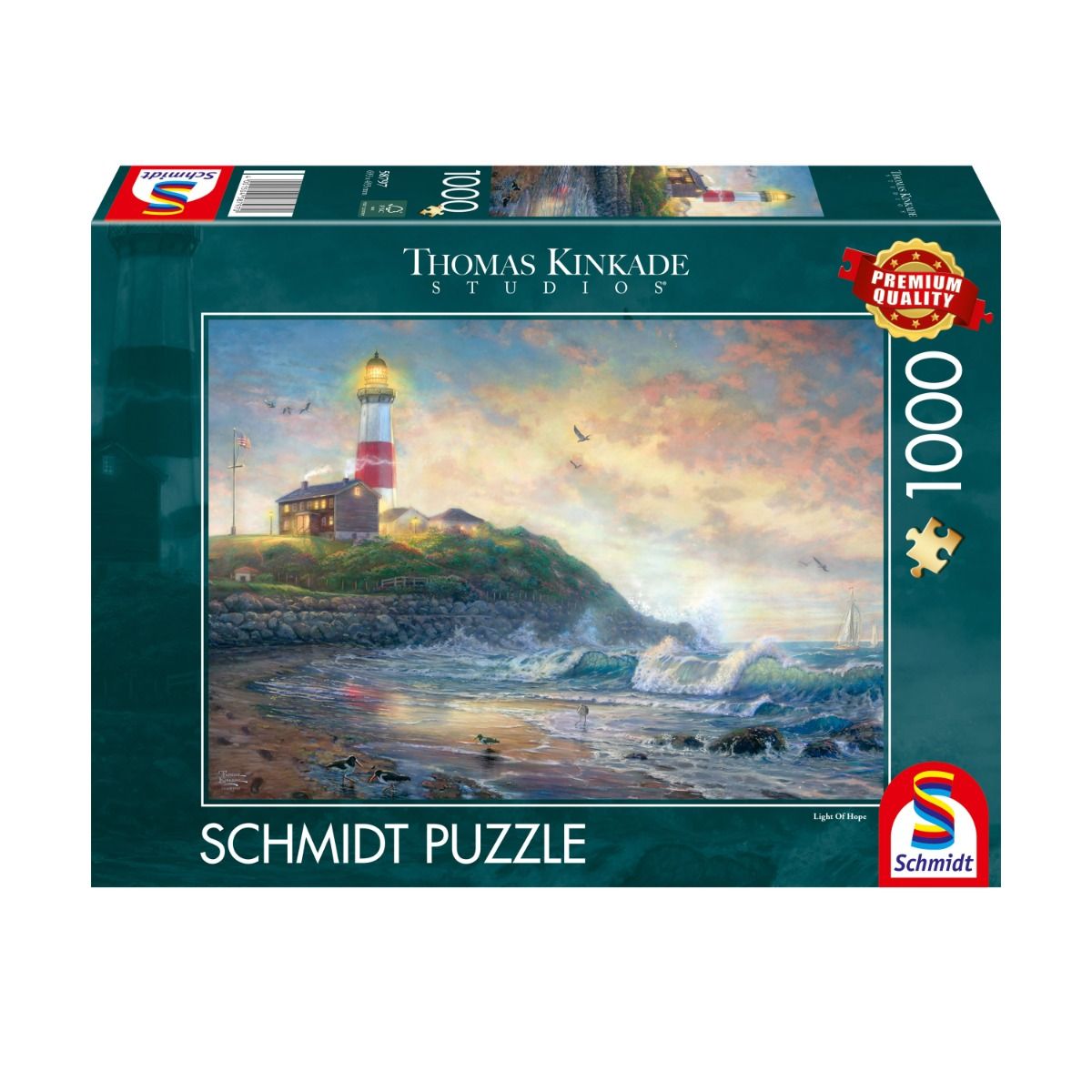 Lighthouse of Hope by Thomas Kinkade Studios - 1000 Piece Jigsaw Puzzle (Schmidt)