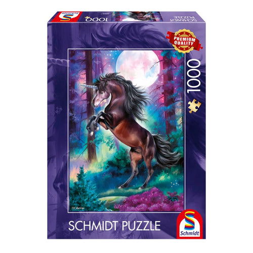 Unicorn by Full Moon - 1000 Piece Jigsaw Puzzle (Schmidt Puzzle)