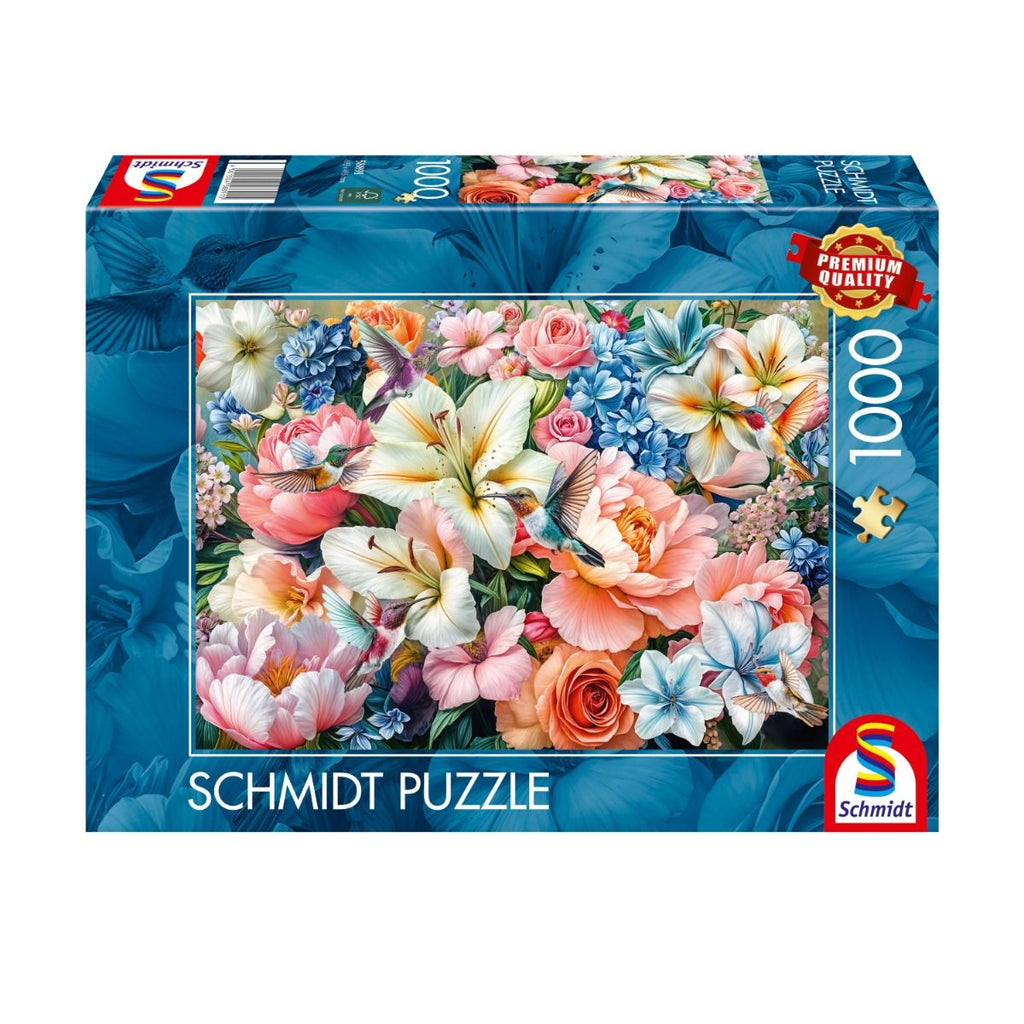 Flowers in Pastel Colours - 1000 Piece Jigsaw Puzzle (Schmidt)