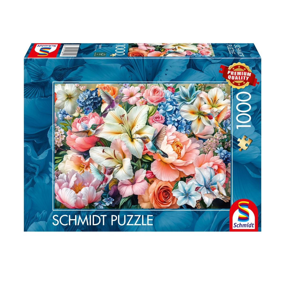 Flowers in Pastel Colours - 1000 Piece Jigsaw Puzzle (Schmidt)