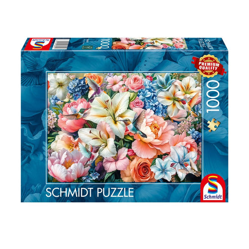 Flowers in Pastel Colours - 1000 Piece Jigsaw Puzzle (Schmidt)