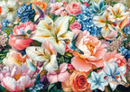 Flowers in Pastel Colours - 1000 Piece Jigsaw Puzzle (Schmidt)
