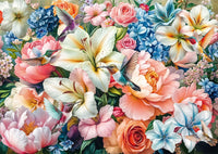 Flowers in Pastel Colours - 1000 Piece Jigsaw Puzzle (Schmidt)
