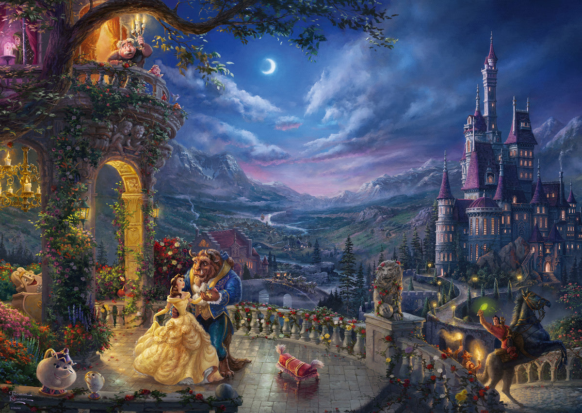 Artwork: Disney - The Beauty & the Beast by Thomas Kinkade – 1000 Piece Jigsaw Puzzle (Schmidt)