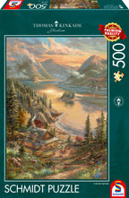 Lakefront Splendor by Thomas Kinkade – 500 Piece Jigsaw Puzzle (Shmidt)
