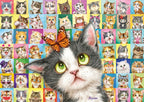 Cat Mimic by Kayomi Harai – 1000 Piece Jigsaw Puzzle (Schmidt)