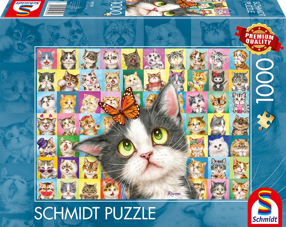 Cat Mimic by Kayomi Harai – 1000 Piece Jigsaw Puzzle (Schmidt)