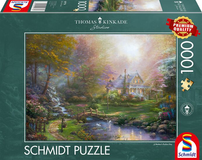A Mother's Perfect Day by Thomas Kinkade – 1000 Piece Jigsaw Puzzle (Schmidt)