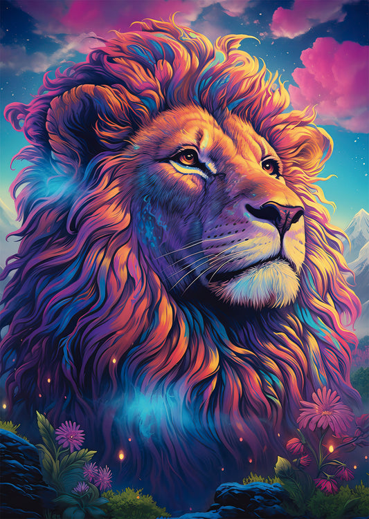 ** Pre-Order ** Shmidt - Lion in the Wind of Colours - 1000 Piece Jigsaw Puzzle