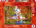 Chapel in Autumn Magic – 1000 Piece Jigsaw Puzzle (Shmidt)