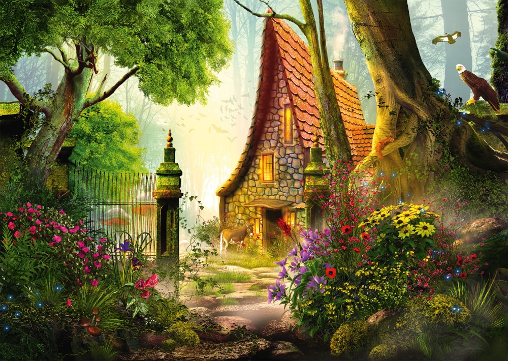 Artwork: House in the Glade by Georgia Fellenberg – 1000 Piece Jigsaw Puzzle (Schmidt)
