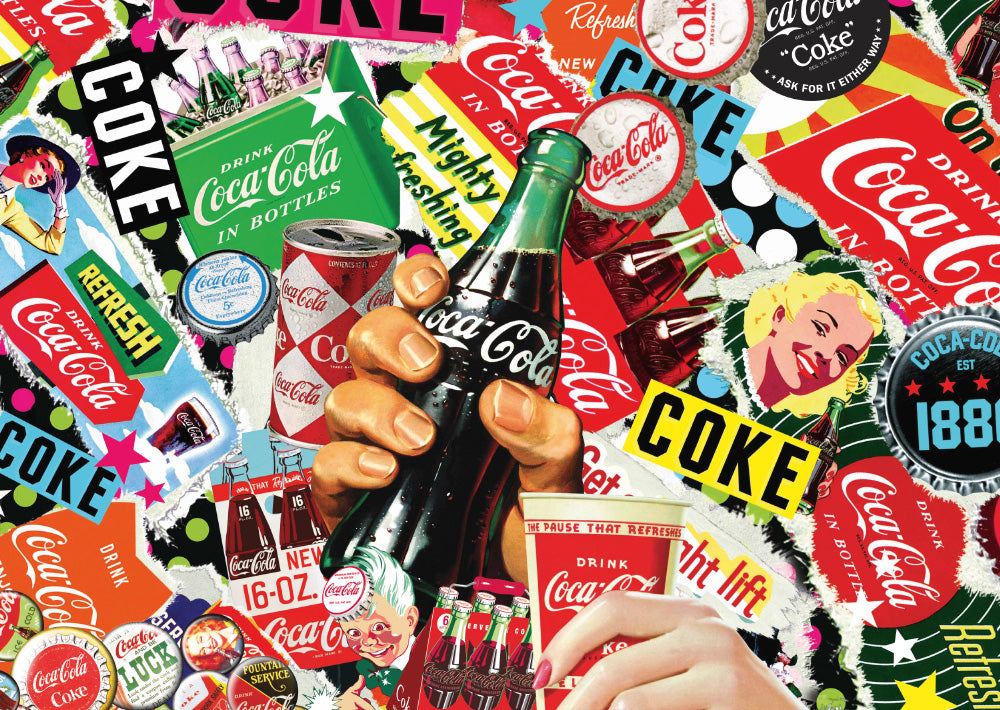 Artwork: Coca Cola Montage – 1000 Piece Jigsaw Puzzle (Schmidt)