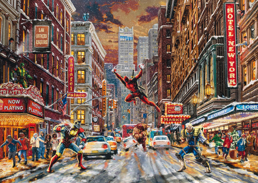 Shmidt - Thomas Kinkade: Marvel Deadpool Snow Day - 1000 Piece Jigsaw Puzzle