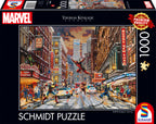 Marvel Deadpool Snow Day by Thomas Kinkade – 1000 Piece Jigsaw Puzzle (Shmidt)