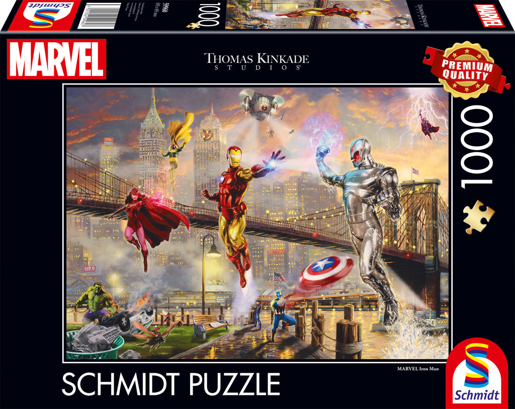 Marvel Iron Man by Thomas Kinkade – 1000 Piece Jigsaw Puzzle (Schmidt)