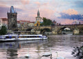 Artwork: Nocturnal Landsacapes: Prague, Czech Republic – 1000 Piece Jigsaw Puzzle (Dtoys)