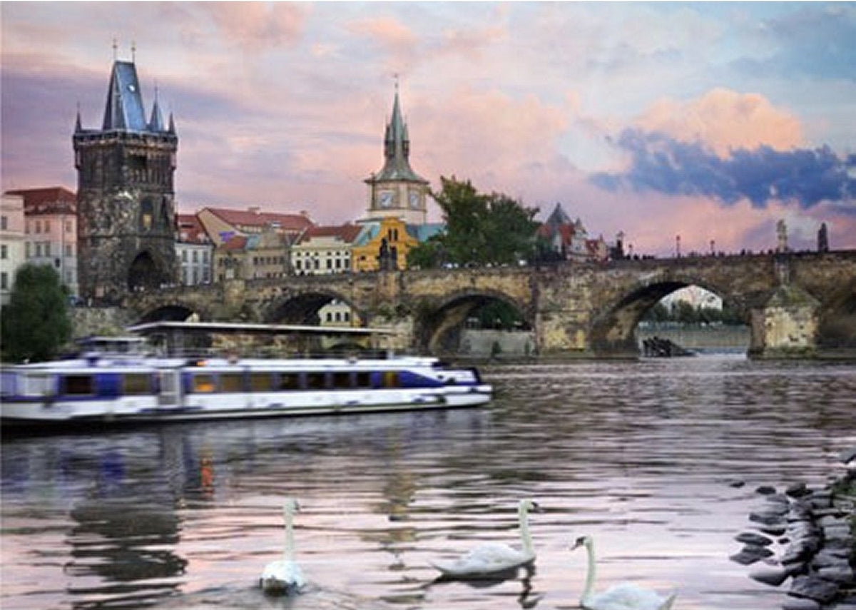 Artwork: Nocturnal Landsacapes: Prague, Czech Republic – 1000 Piece Jigsaw Puzzle (Dtoys)