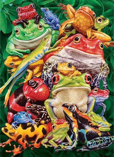 Frog Business - 1000 Piece Jigsaw Puzzle (Cobble Hill)