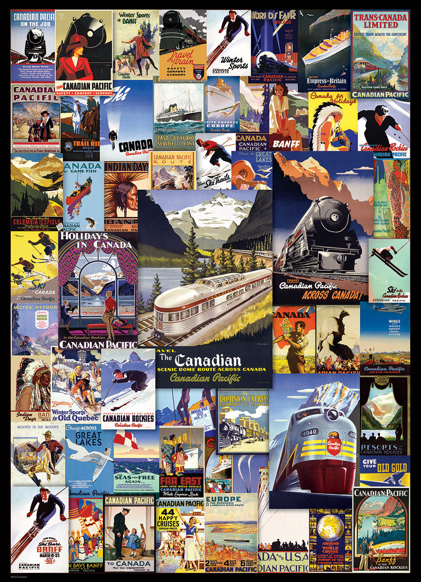 Artwork: Railroad Adventures – 1000 Piece Jigsaw Puzzle (Eurographics)