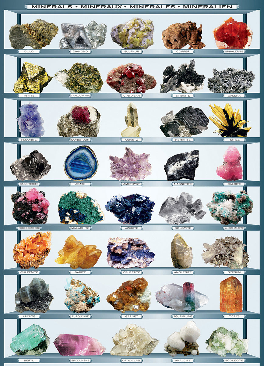 Artwork: Minerals – 1000 Piece Jigsaw Puzzle (Eurographics)