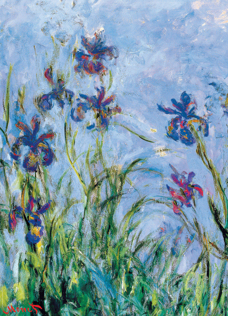 Artwork: Irises (Detail) by Claude Monet – 1000 Piece Jigsaw Puzzle (Eurographics)