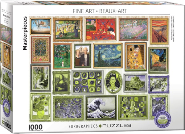 Masterpieces – 1000 Piece Jigsaw Puzzle (Eurographics)