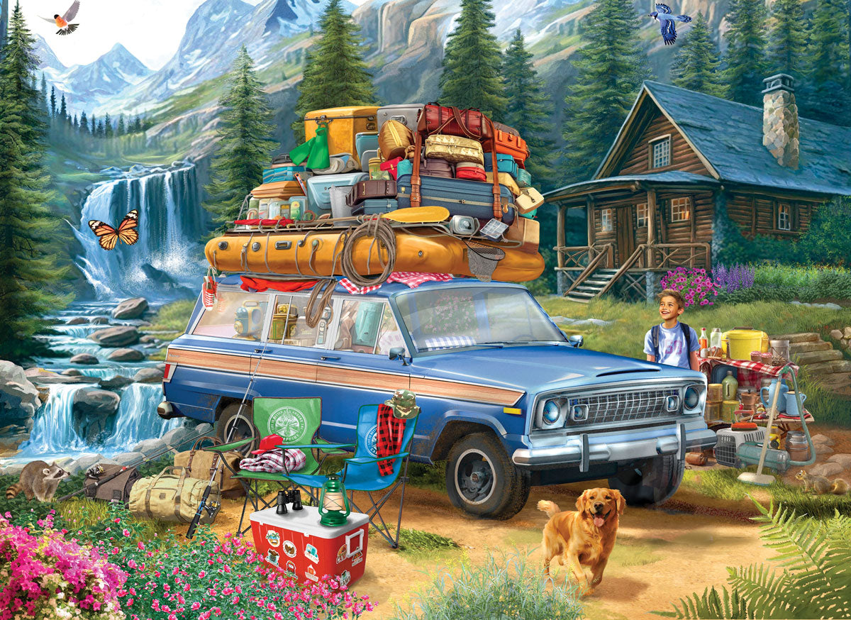 Loading the Jeep Wagoneer – 1000 Piece Jigsaw Puzzle (Eurographics)
