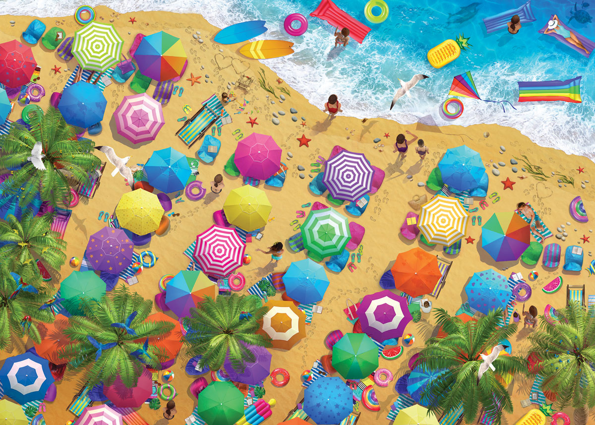 Beach Summer Fun – 1000 Piece Jigsaw Puzzle (Eurographics)