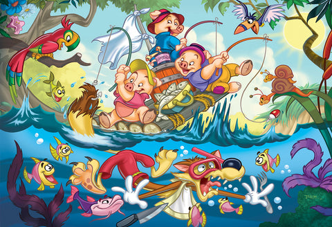 Artwork: Eurographics 6035-0423 The Three Little Pigs 35 Piece Jigsaw Puzzle