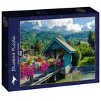 Box, turned right: View of Lake Annecy - 500 Piece Jigsaw Puzzle (Bluebird)